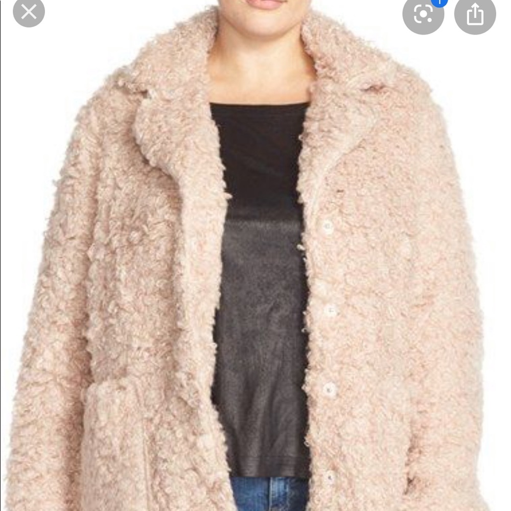 Steve Madden Faux Fur Teddy Bear Jacket